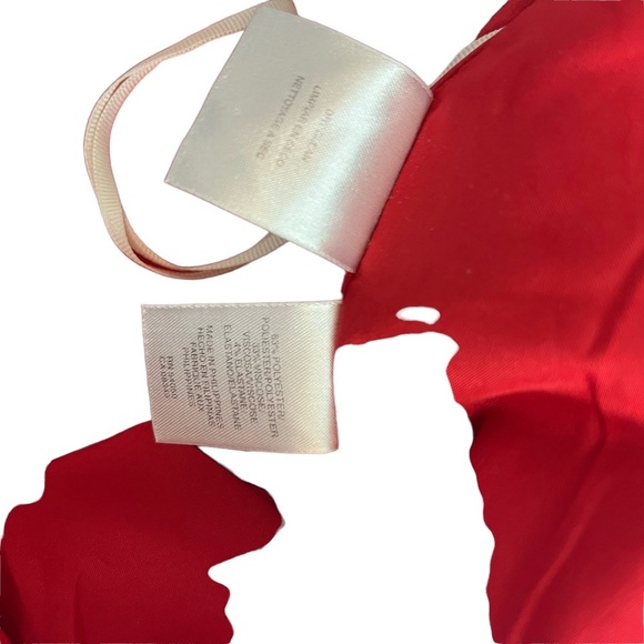 JONES NEW YORK COLLECTION STRETCH Red Lined Cap Sleeve Sheath Career Dress sz 2 - Picture 15 of 16